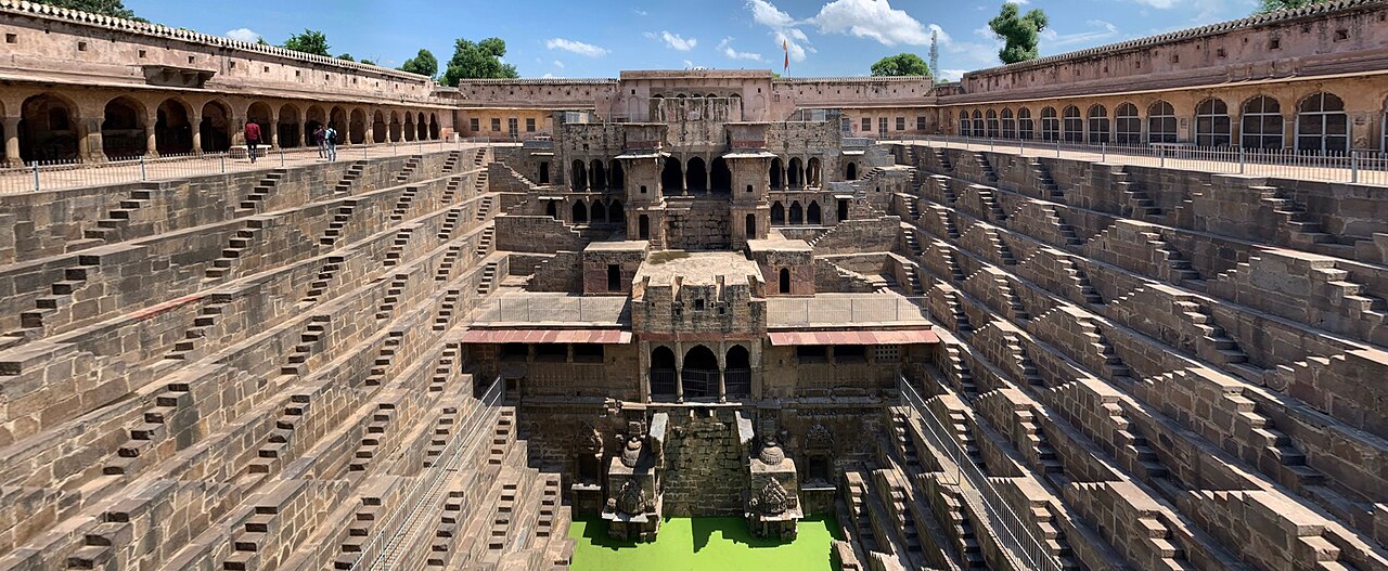 Chand Baori Stepwell Abhaneri Dausa Rajasthan — 3500 Steps Ancient Stepwell
