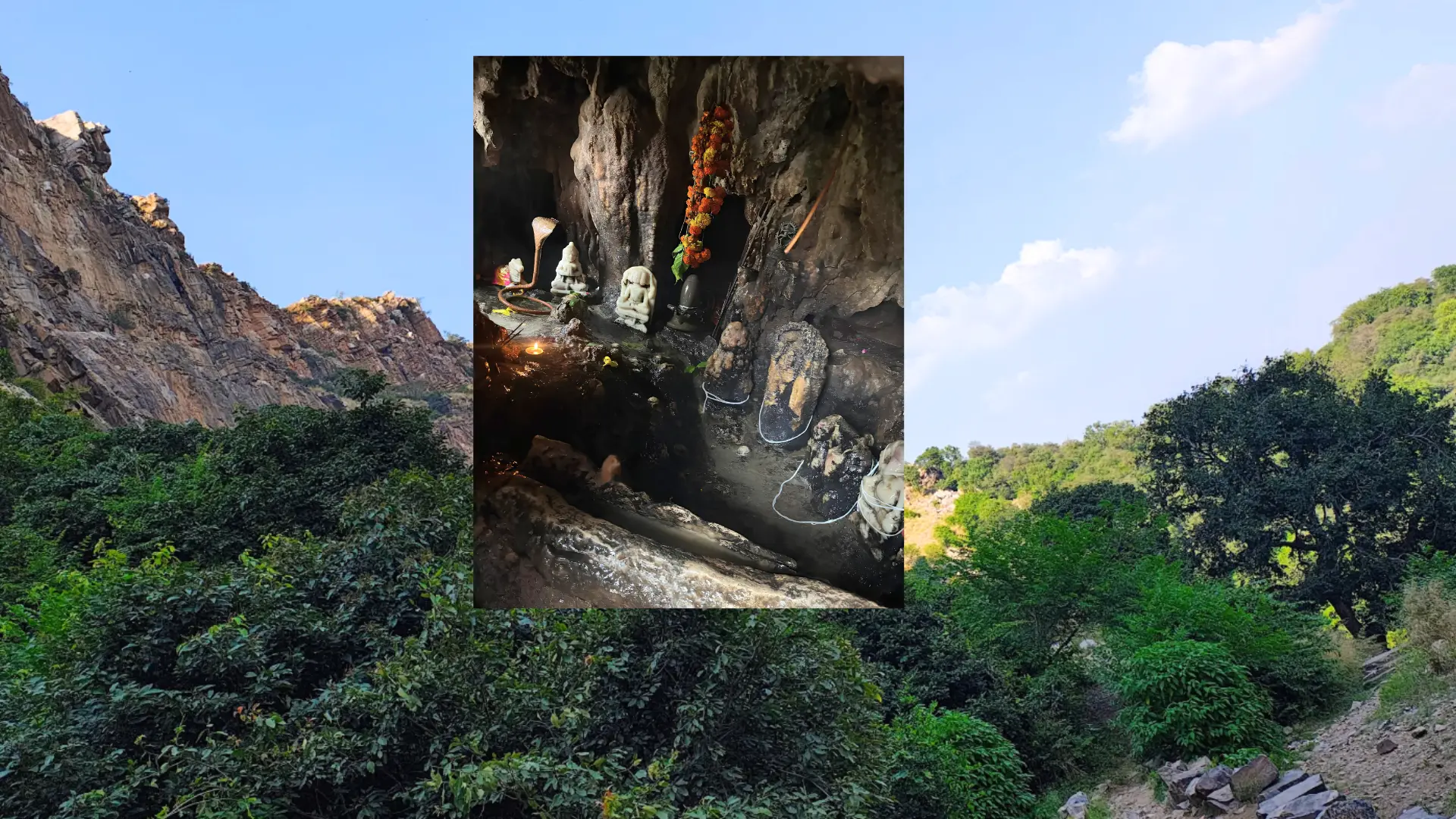 Naldeshwar Mahadev Temple cave shrine Alwar Rajasthan